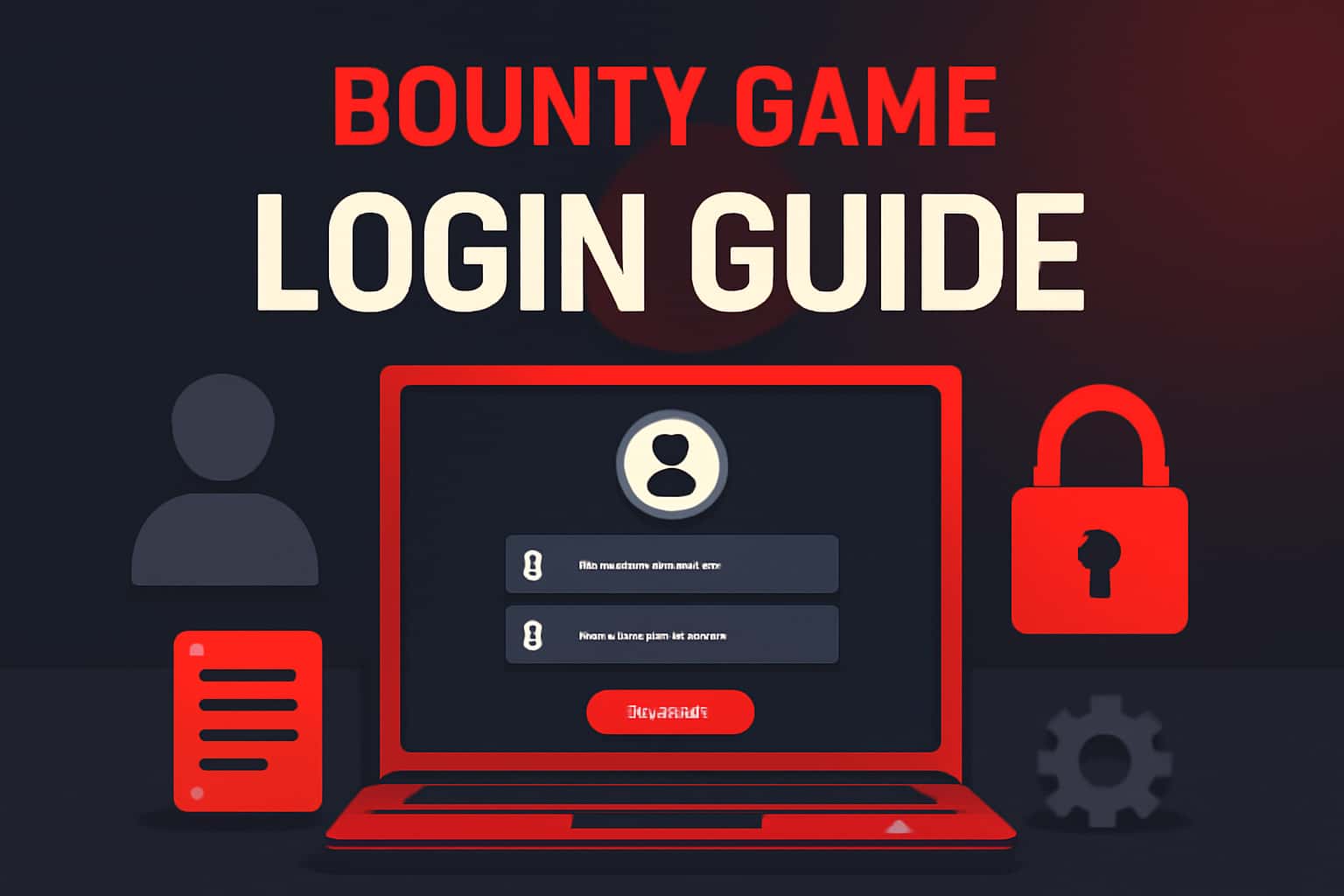 An informative visual representation regarding the Bounty Game Login process.