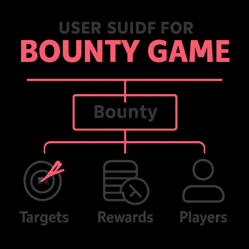 An educational diagram for the User Guide for Bounty Game.