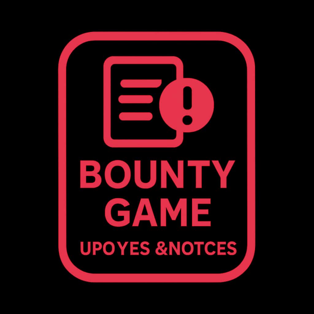 Icon badge for Bounty Game Updates & Notices.