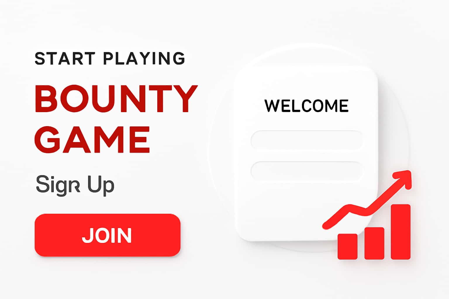 Start Playing Bounty Game - Sign Up Interface