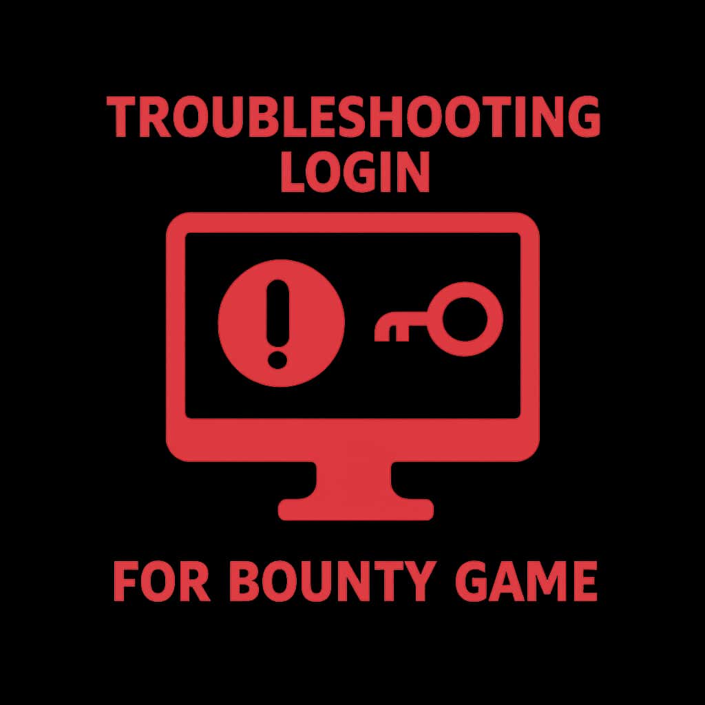 A badge illustrating the support resources for Bounty Game login troubleshooting.